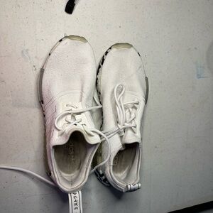 adidas White Athletic Sneakers with Black Accent